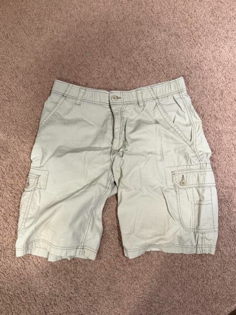 Wrangler Men's Cream and Tan Shorts